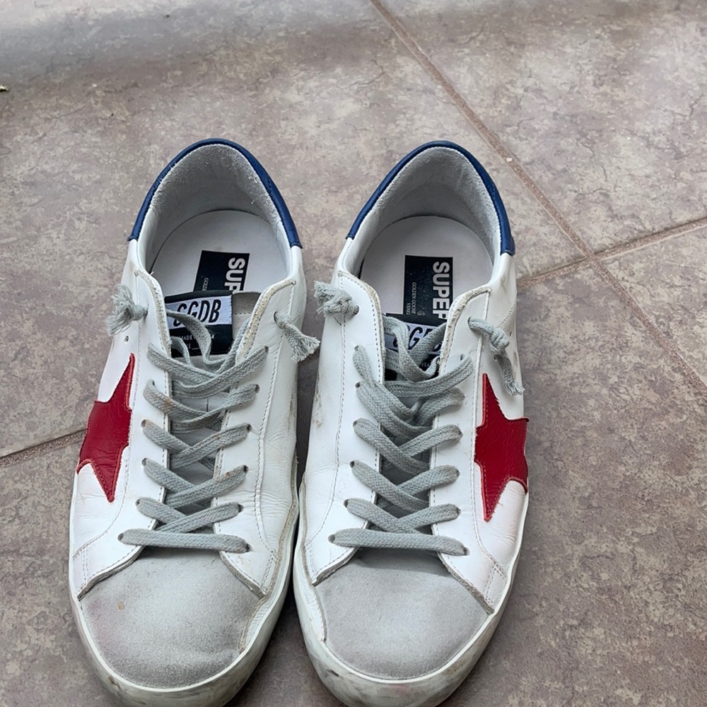 Golden goose tennis shoes